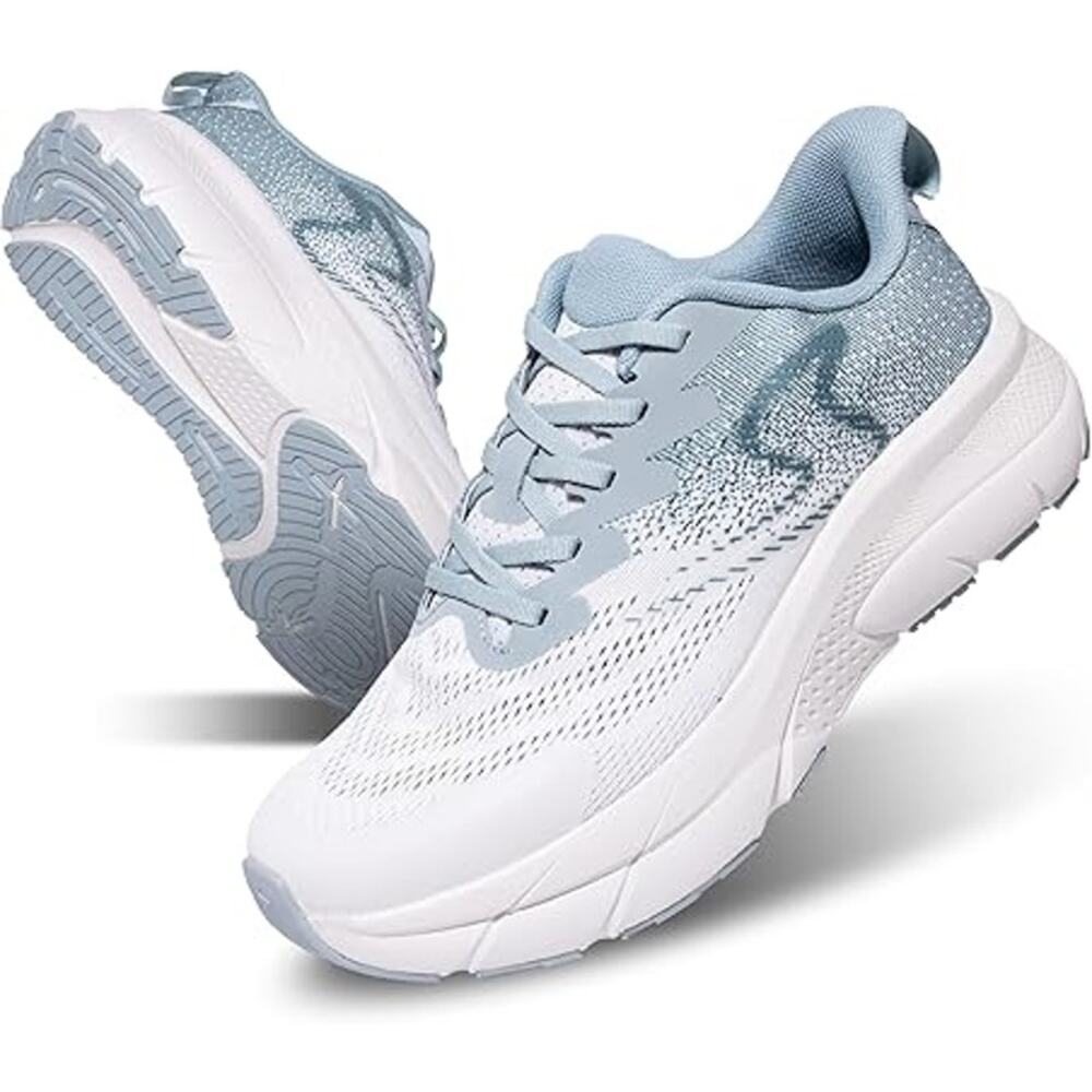 Soulsfeng Mens Size 11 Blue White Mesh Lightweight Breathable Gym Athletic Shoes